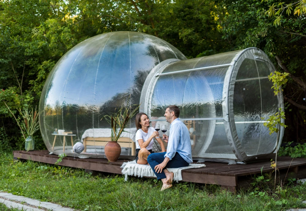 bubble tent stargazing